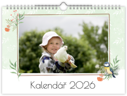 Fotokalendář nástěnný na šířku - Ptáčci