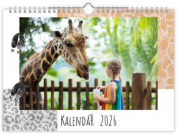 Fotokalendář nástěnný na šířku - Zoo