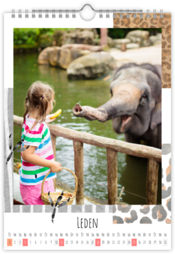 Fotokalendář nástěnný na výšku - Zoo 