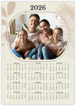 Roční fotokalendář jako plakát - Family portrait