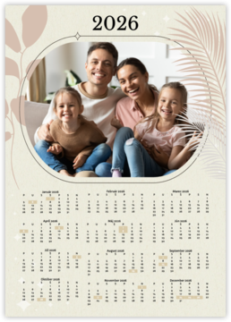 Roční fotokalendář jako plakát - Family portrait