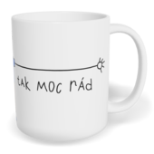 Hrnek klasický malý s vlastním potiskem - Mami, mám Tě rád