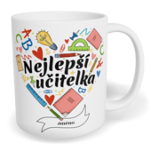 Hrnek klasický malý s vlastním potiskem - Nejlepší učitelka