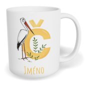 Hrnek klasický malý s vlastním potiskem - Jméno Č