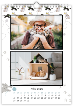 Fotokalendář nástěnný na výšku - Kočky