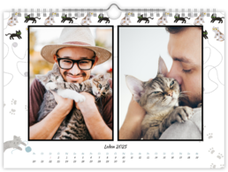Fotokalendář nástěnný na šířku - Kočky
