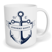 Hrnek klasický malý s vlastním potiskem - Zvedáme kotvy