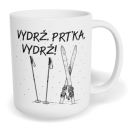 Hrnek klasický malý s vlastním potiskem - Vydrž, Prťka, vydrž!