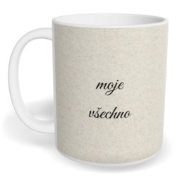 Hrnek klasický malý s vlastním potiskem - Plátno