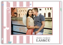 Fotokniha na šířku s pevnou vazbou a kvalitním papírem - Love story