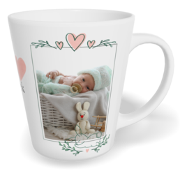 Hrnek Latte malý s vlastním potiskem - Meadow baby