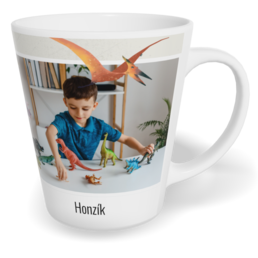 Hrnek Latte malý s vlastním potiskem - Dinosaurus