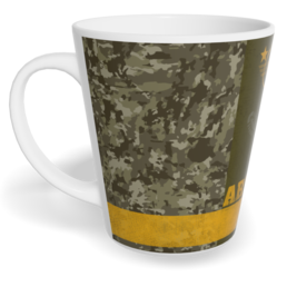 Hrnek Latte malý s vlastním potiskem - Army 
