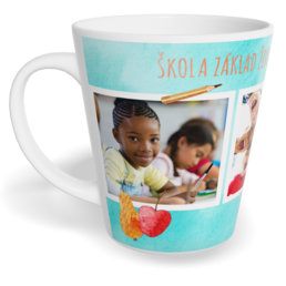 Hrnek Latte malý s vlastním potiskem - Aquarel school