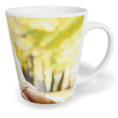 Hrnek Latte malý s vlastním potiskem - Bílý