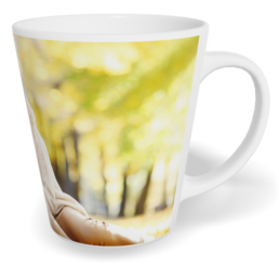 Hrnek Latte malý s vlastním potiskem - Bílý