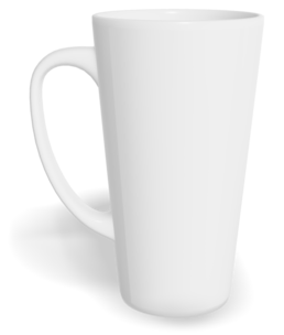 Hrnek latte velký s vlastním potiskem - Prázdný