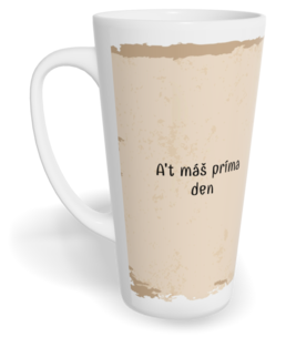 Hrnek latte velký s vlastním potiskem - Struktura
