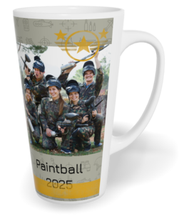 Hrnek latte velký s vlastním potiskem - Army