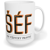 Hrnek klasický velký s vlastním potiskem - Šéf