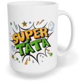 Hrnek klasický velký s vlastním potiskem - Super táta