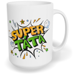 Hrnek klasický velký s vlastním potiskem - Super táta