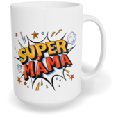 Hrnek klasický velký s vlastním potiskem - Super máma vol. 3