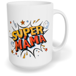 Hrnek klasický velký s vlastním potiskem - Super máma vol. 3