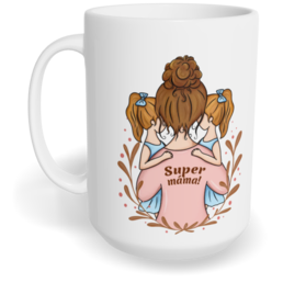 Hrnek klasický velký s vlastním potiskem - Super máma vol. 2