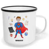 Hrnek plecháček s potiskem na míru - Super kolega