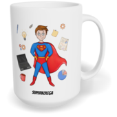 Hrnek klasický velký s vlastním potiskem - Super kolega