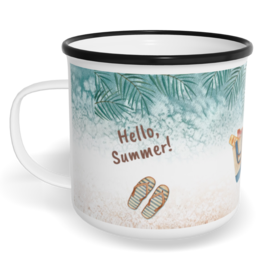 Hrnek plecháček s potiskem na míru - Summer