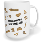 Hrnek klasický velký s vlastním potiskem - S dědou