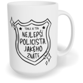 Hrnek klasický velký s vlastním potiskem - Nejlepší policista