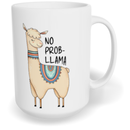 Hrnek klasický velký s vlastním potiskem - No probllama