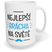 Hrnek klasický velký s vlastním potiskem - Nejlepší brácha na světě