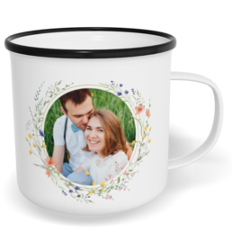 Hrnek plecháček s potiskem na míru - Minimalist meadow