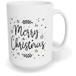 Hrnek klasický velký s vlastním potiskem - Merry Christmas