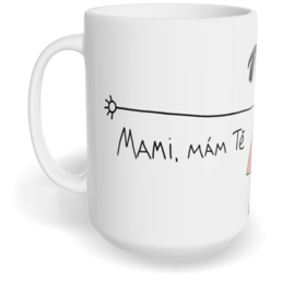 Hrnek klasický velký s vlastním potiskem - Mami, mám Tě ráda