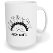 Hrnek klasický velký s vlastním potiskem - Kutil
