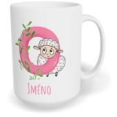 Hrnek klasický velký s vlastním potiskem - Jméno O