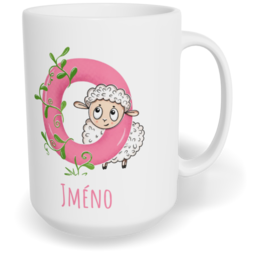 Hrnek klasický velký s vlastním potiskem - Jméno O