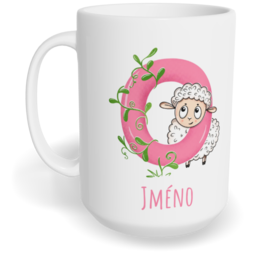 Hrnek klasický velký s vlastním potiskem - Jméno O