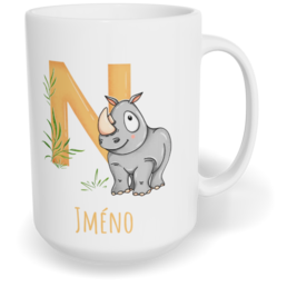 Hrnek klasický velký s vlastním potiskem - Jméno N