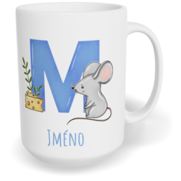 Hrnek klasický velký s vlastním potiskem - Jméno M