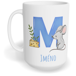 Hrnek klasický velký s vlastním potiskem - Jméno M