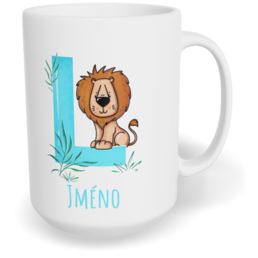 Hrnek klasický velký s vlastním potiskem - Jméno L