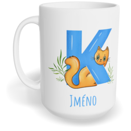 Hrnek klasický velký s vlastním potiskem - Jméno K