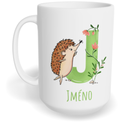 Hrnek klasický velký s vlastním potiskem - Jméno J