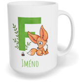Hrnek klasický velký s vlastním potiskem - Jméno F